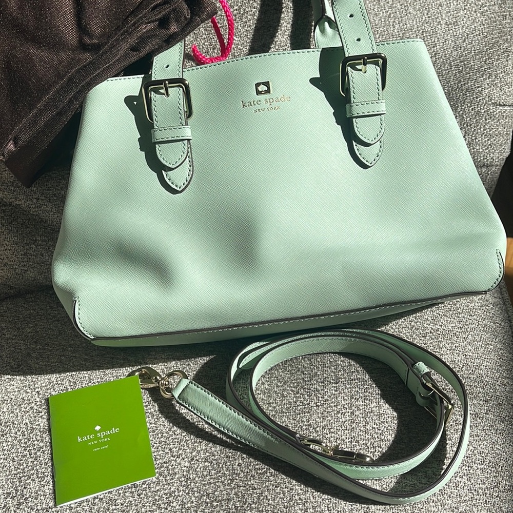 *Like New* Kate Spade Leather Satchel/Crossbody Purse in Pistachio Green